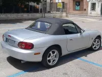Usata Mazda MX5 110 CV (80 kW) 2001 Argento Cabrio