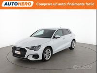 Usata Audi A3 Advanced 110 CV (80 kW) 2022 Bianco Berlina