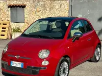 Usata Fiat 500 69 CV (50 kW) 2009 Rosso Cabrio