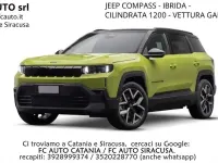 Nuova Jeep Compass Altitude 145 CV (106 kW) 2025 Giallo SUV
