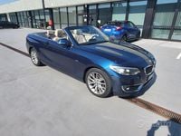 Usata BMW 218 Luxury Line 136 CV (100 kW) 2016 Blu Cabrio