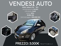 Usata Opel Adam Glam 87 CV (63 kW) 2014 Nero Utilitaria