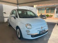 Usata Fiat 500 Lounge 69 CV (50 kW) 2009 Blu/azzurro Cabrio