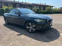 Usata BMW 218 Sport Line 150 CV (110 kW) 2017 Nero Cabrio