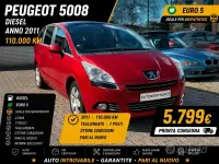 Usata Peugeot 5008 109 CV (80 kW) 2011 Rosso Monovolume