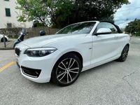 Usata BMW 218 Sport Line 150 CV (110 kW) 2018 Bianco Cabrio