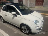 Usata Fiat 500 Lounge 69 CV (50 kW) 2009 Bianco Cabrio
