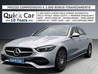 Usata Mercedes C200 Luxury 204 CV (150 kW) 2021 Argento Berlina