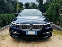 Usata BMW 520 Luxury Line 190 CV (139 kW) 2018 Blu/azzurro Station wagon