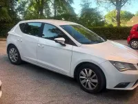 Usata Seat Leon 110 CV (80 kW) 2014 Bianco Berlina