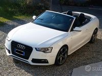 Usata Audi A5 Cabriolet S-Line 177 CV (130 kW) 2012 Bianco Cabrio
