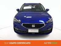 Usata Seat Leon Business 150 CV (110 kW) 2021 Blu / pastello Station wagon