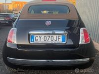 Usata Fiat 500 Lounge 69 CV (50 kW) 2014 Nero Cabrio