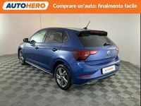 Usata VW Polo R-line 95 CV (69 kW) 2022 Blu Utilitaria