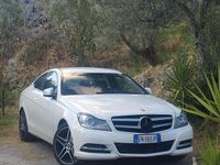 Usata Mercedes C220 177 CV (130 kW) 2012 Bianco Coupé