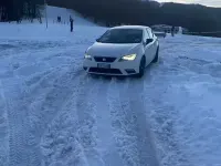 Usata Seat Leon 105 CV (77 kW) 2014 Bianco Berlina