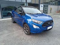 Usata Ford Ecosport ST-Line 125 CV (91 kW) 2018 Blu con tetto nero SUV