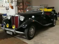 Usata MG TD 75 CV (55 kW) 1951 Nero Cabrio