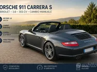 Usata Porsche 911S 355 CV (261 kW) 2007 Grigio Cabrio