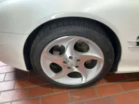 Usata Mercedes SL500 306 CV (225 kW) 2005 Bianco Cabrio