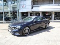 Usata Mercedes E220 Premium 194 CV (142 kW) 2018 Blu Cabrio