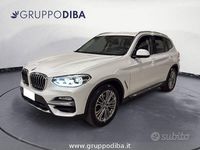 Usata BMW X3 Luxury Line 190 CV (139 kW) 2019 Bianco SUV