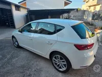 Usata Seat Leon 105 CV (77 kW) 2014 Bianco Berlina