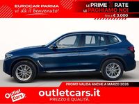 Usata BMW X3 Comfort Edition 184 CV (135 kW) 2022 Blu metallizzato SUV
