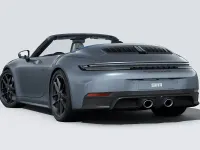 Nuova Porsche 911 Carrera 4 GTS 2026 Grigio vanadio metallizzato/capote blu Cabrio