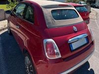 Usata Fiat 500C 100 CV (73 kW) 2010 Rosso Cabrio