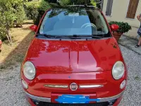Usata Fiat 500 100 CV (73 kW) 2009 Rosso Cabrio