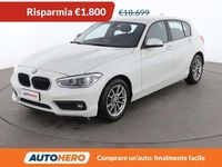 Usata BMW 118 Advantage 136 CV (100 kW) 2019 Bianco Utilitaria