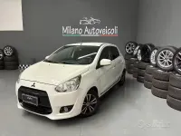 Usata Mitsubishi Space Star Intense 71 CV (52 kW) 2014 Bianco Monovolume