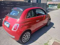 Usata Fiat 500 69 CV (50 kW) 2009 Rosso Cabrio