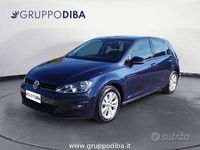 Usata VW Golf VII Comfortline 105 CV (77 kW) 2014 Blu Berlina