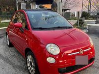 Usata Fiat 500C 69 CV (50 kW) 2011 Rosso Cabrio