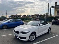 Usata BMW 218 Advantage 150 CV (110 kW) 2020 Bianco Cabrio
