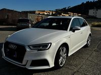 Usata Audi A3 S-Line 116 CV (85 kW) 2019 Bianco Berlina