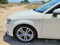Usata Audi A3 S-Line 150 CV (110 kW) 2018 Bianco Berlina