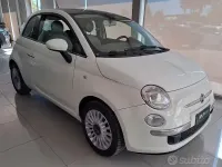 Usata Fiat 500 Lounge 69 CV (50 kW) 2009 Bianco Cabrio