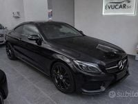 Usata Mercedes C220 Premium 170 CV (125 kW) 2017 Nero Coupé