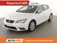 Usata Seat Leon Style 110 CV (80 kW) 2016 Bianco Utilitaria