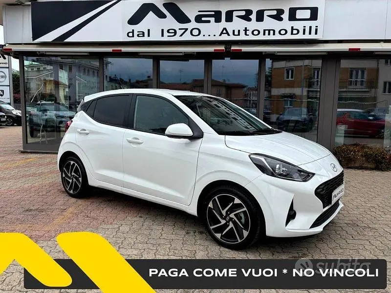 Ny Hyundai i10 Prime 63 HK (46 kW) 2025 Hvid Hatchback