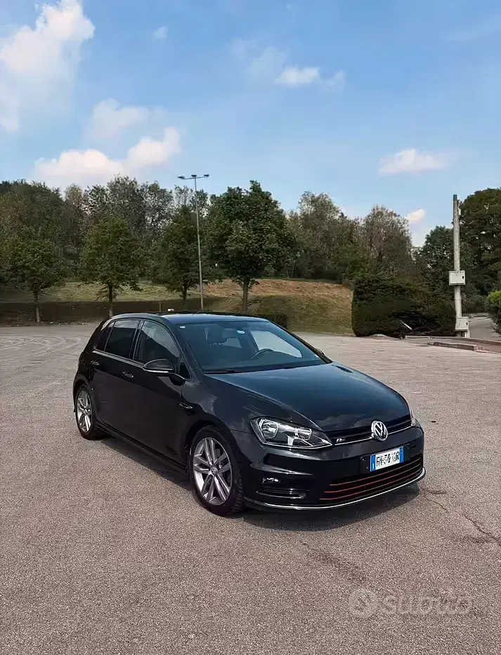 Brugt VW Golf VII R-line BlueMotion 110 HK (80 kW) 2017 Sort Sedan