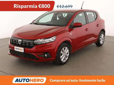Usata Dacia Sandero Comfort 91 CV (66 kW) 2022 Rosso Utilitaria
