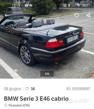 Usata BMW 318 Cabriolet