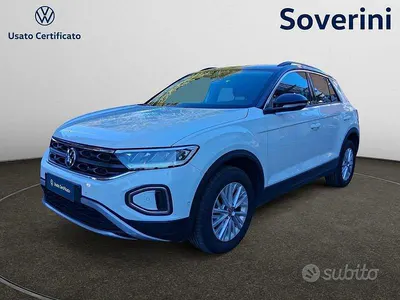Usata VW T-Roc Life 110 CV (80 kW) 2023 Bianco SUV