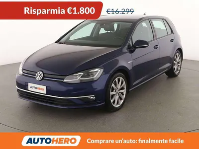 Usata VW Golf VII Highline 131 CV (96 kW) 2019 Blu Berlina