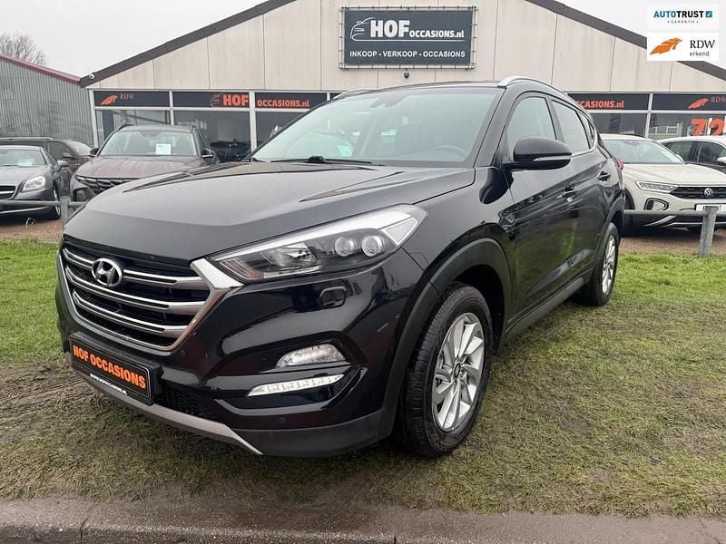 Zwart Occasion 2016 Hyundai Tucson Premium SUV | € 17.450 (Goede deal) - Afbeelding 1/4