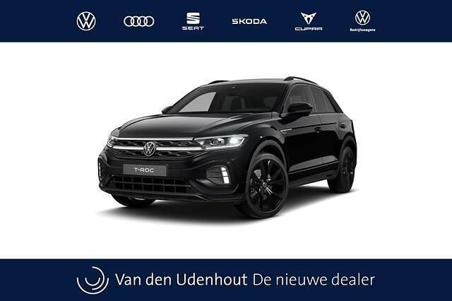 Zwart Nieuw 2025 VW T-Roc R-line Edition SUV | € 40.227 (Super prijs) - Afbeelding 1/4